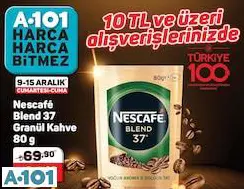 NESCAFE BLEND 37 GRANÜL KAHVE 80GR